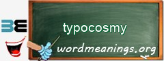 WordMeaning blackboard for typocosmy